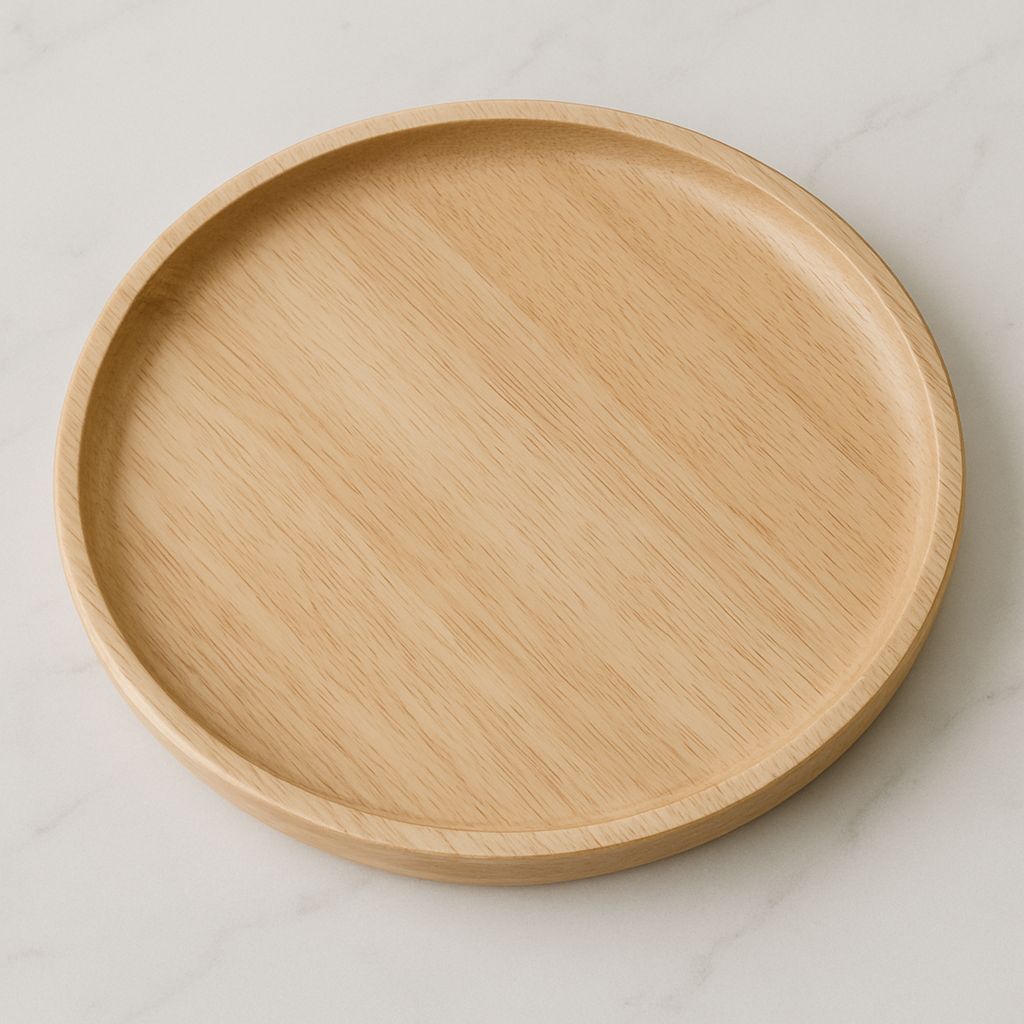 러버우드 원형 트레이